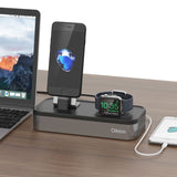 Apple Watch Stand - [3 in 1 Charger Dock] 3-Port USB Power Charging Station