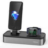 Apple Watch Stand - [3 in 1 Charger Dock] 3-Port USB Power Charging Station